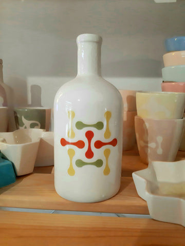 Ceramic Bottle Details | Hyacinth