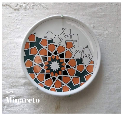 Piatto in ceramica Minareto